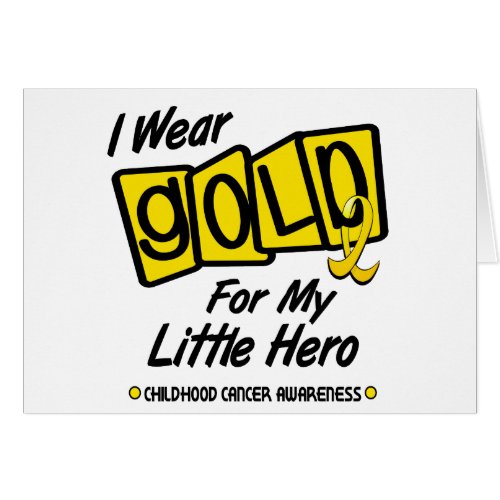 I Wear Gold For My Little HERO 8
