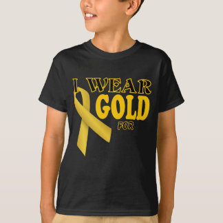 I wear gold for template T-Shirt