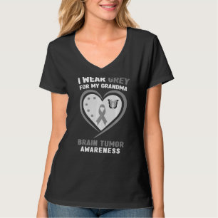 I Wear Gray For My Grandma Brain Tumor Awareness T-Shirt