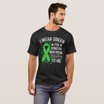 I Wear Green - Awareness Green Ribbon Gift T-Shirt