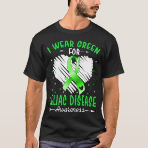 I Wear Green For CELIAC DISEASE Awareness T-Shirt