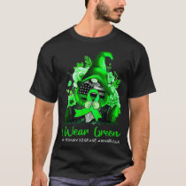 I Wear Green For Kidney Disease Awareness Gnome Su T-Shirt