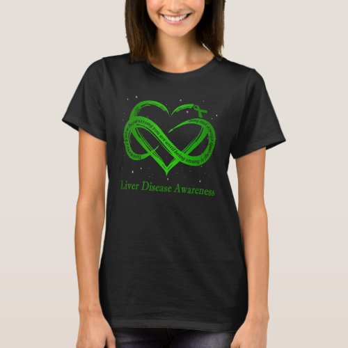 I Wear Green For Liver Disease Awareness Warrior T_Shirt