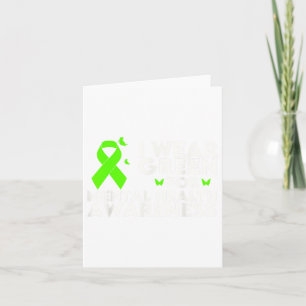 I Wear Green For Mental Health Awareness Month _1 Card