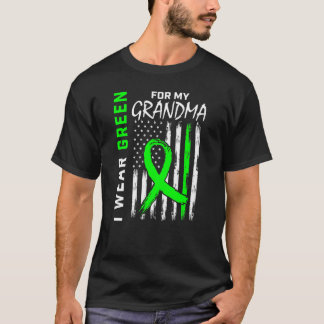I Wear Green For My Grandma Kidney Disease Awarene T-Shirt