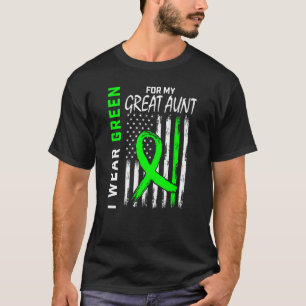 I Wear Green For My Great Aunt Cerebral Palsy Awar T-Shirt