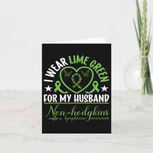 I Wear Green For My Husband Mental Health Awarenes Card