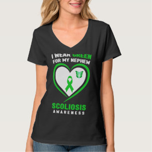 I Wear Green For My Nephew Scoliosis Awareness T-Shirt