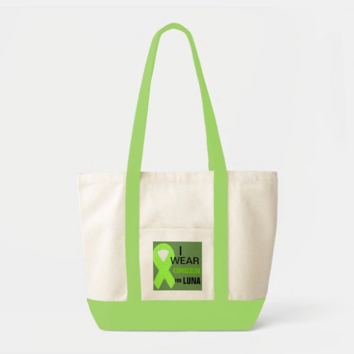 I wear green for my pet with Lymphoma Tote Bag