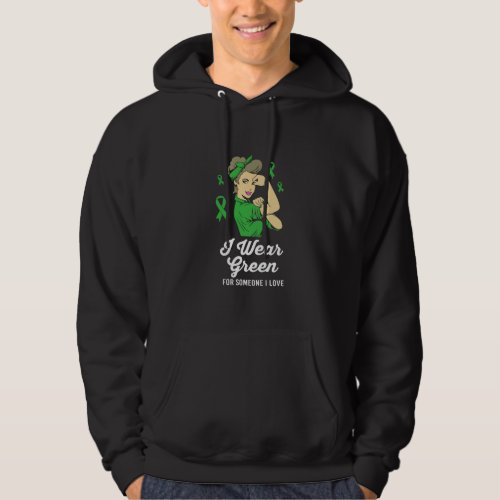 I Wear Green For Someone I Love TBI For Women Hoodie
