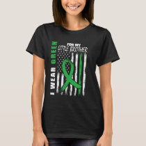 I Wear Green Little Brother Cerebral Palsy Awarene T-Shirt