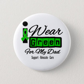 I Wear Green Ribbon (Retro) - Dad Button