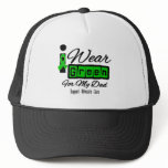 I Wear Green Ribbon (Retro) - Dad Trucker Hat