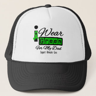 I Wear Green Ribbon (Retro) - Dad Trucker Hat