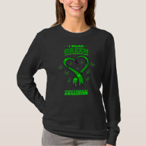 I Wear Green Sister In Law Traumatic Brain Injury  T-Shirt