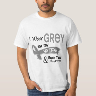 I Wear Grey 42 Wife Brain Tumor T-Shirt