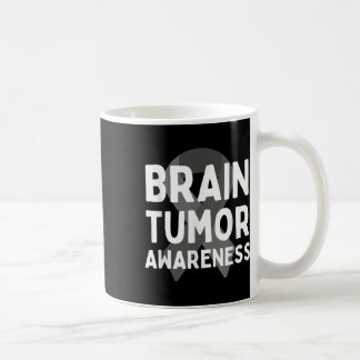 I Wear Grey For Brain Tumor Awareness Grey S Ribbo Coffee Mug