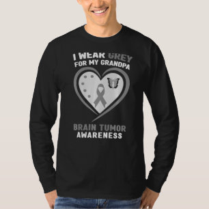 I Wear Grey For My Grandpa Brain Tumor Awareness T-Shirt