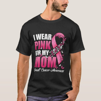 I Wear K For My Mom Breast Cancer Awareness Butter T-Shirt