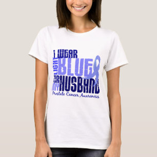 I Wear Light Blue For Husband 6.4 Prostate Cancer T-Shirt