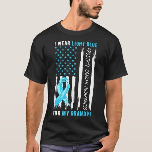 I Wear Light Blue For My Grandpa Prostate Cancer A T_Shirt