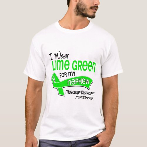 I Wear Lime Green 42 Nephew Muscular Dystrophy T_Shirt