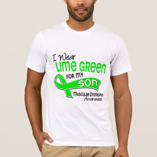 I Wear Lime Green 42 Son Muscular Dystrophy T_Shirt