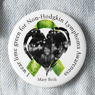 I Wear Lime Green Awareness Photo Button