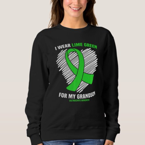 I Wear Lime Green For My Grandson Gastroschisis Aw Sweatshirt