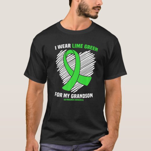 I Wear Lime Green For My Grandson Gastroschisis Aw T_Shirt