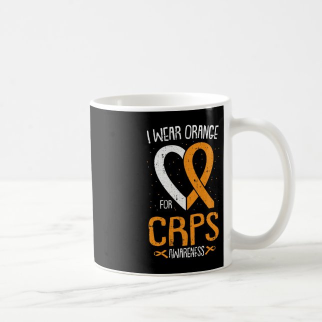 I Wear Orange CRPS Awareness Complex Regional Pain Coffee Mug (Right)