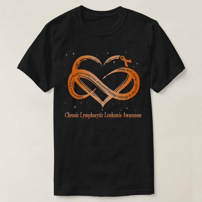 I Wear Orange For Chronic Lymphocytic Leukemia War T-Shirt (Design Front)