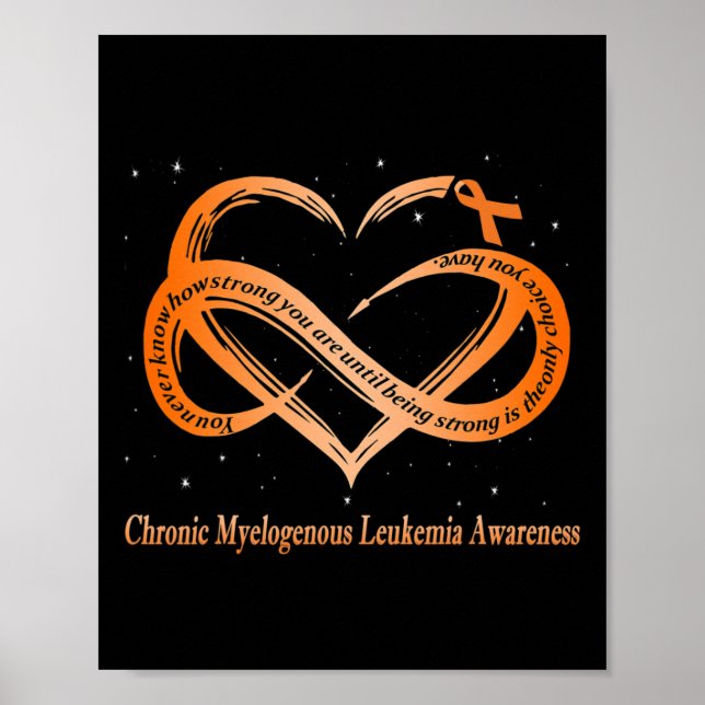 I Wear Orange For Chronic Myelogenous Leukemia War Poster (Front)
