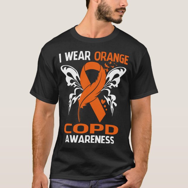 I Wear Orange For COPD Awareness T-Shirt (Front)