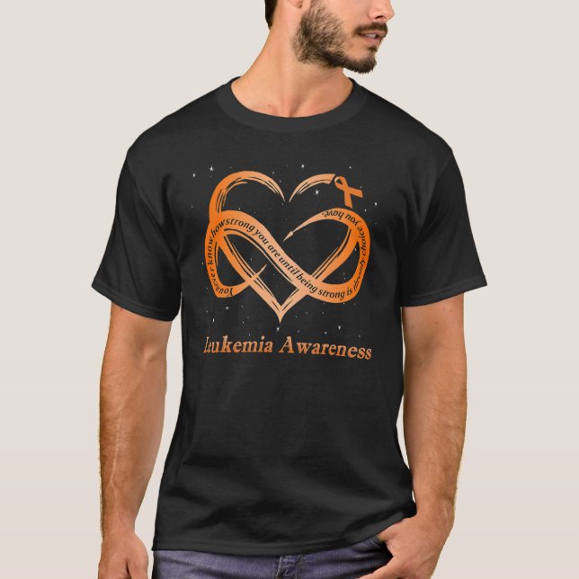 I Wear Orange For Leukemia Awareness Warrior T-Shirt (Front)