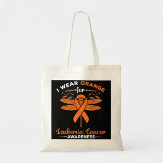 I Wear Orange For Leukemia Cancer Awareness Suppor Tote Bag