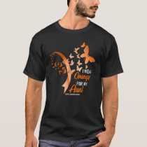 I Wear Orange For My Aunt COPD Awareness Orange Ri T-Shirt