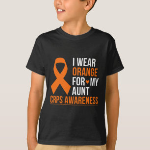 I Wear Orange For My Aunt Rsd Crps Awareness Month T-Shirt