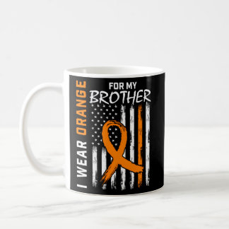 I Wear Orange For My Brother Leukemia Awareness Fl Coffee Mug