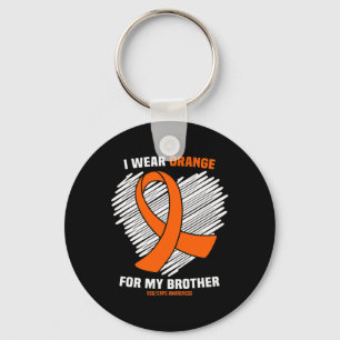 I Wear Orange For My Brother Rsdcrps Awareness  Keychain