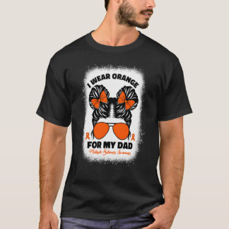 I Wear Orange For My Dad Ms Multiple Sclerosis Kid T-Shirt