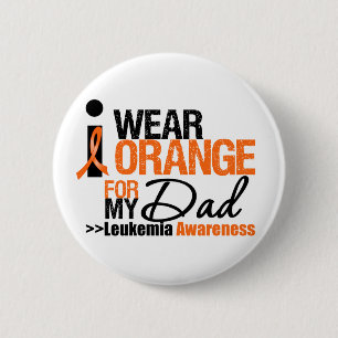 I Wear Orange For My Dad Pinback Button