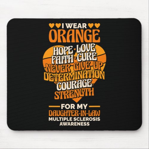 I Wear Orange For My Daughter_in_law  Mouse Pad