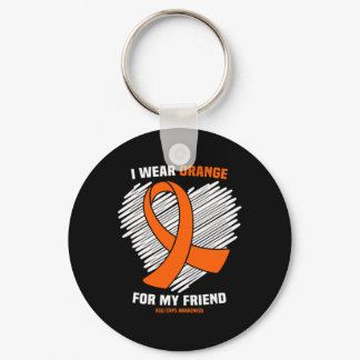 I Wear Orange For My Friend Rsdcrps Awareness  Keychain