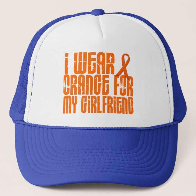 I Wear Orange For My Girlfriend 16 Trucker Hat (Front)