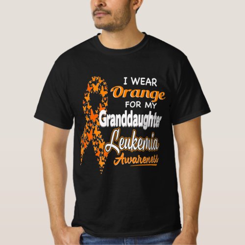 I wear Orange for my Granddaughter  Leukemia Aware T_Shirt