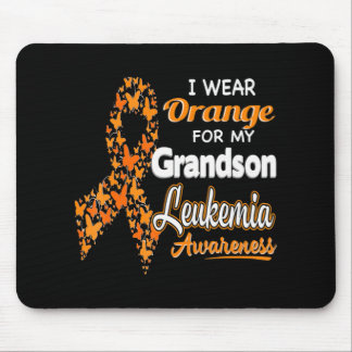 I wear Orange for my Grandson  Leukemia Awareness  Mouse Pad
