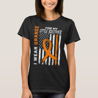 I Wear Orange For My Little Brother Leukemia Aware T-Shirt