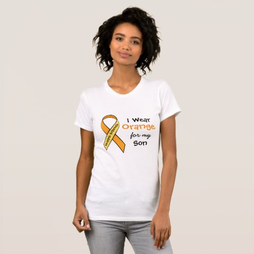 I Wear Orange for my Son MS Awareness Shirt