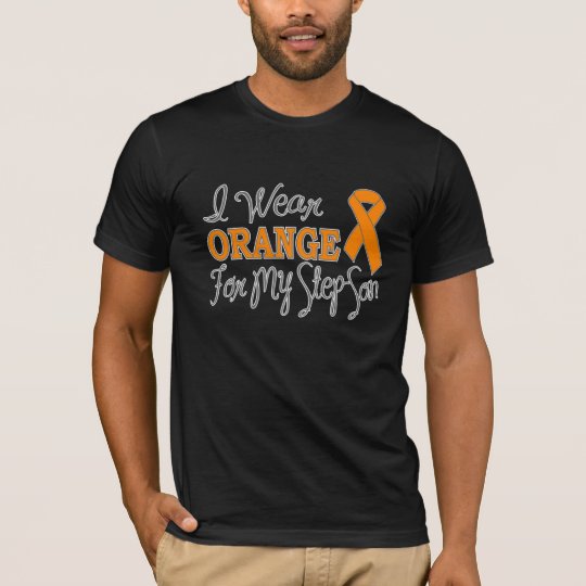 I Wear Orange For My Step-Son (Orange Ribbon) T-Shirt